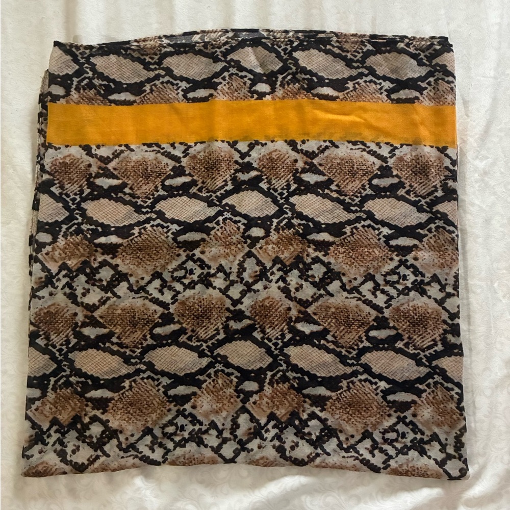 Brown and Black Mini Pencil Scarf for Night Out